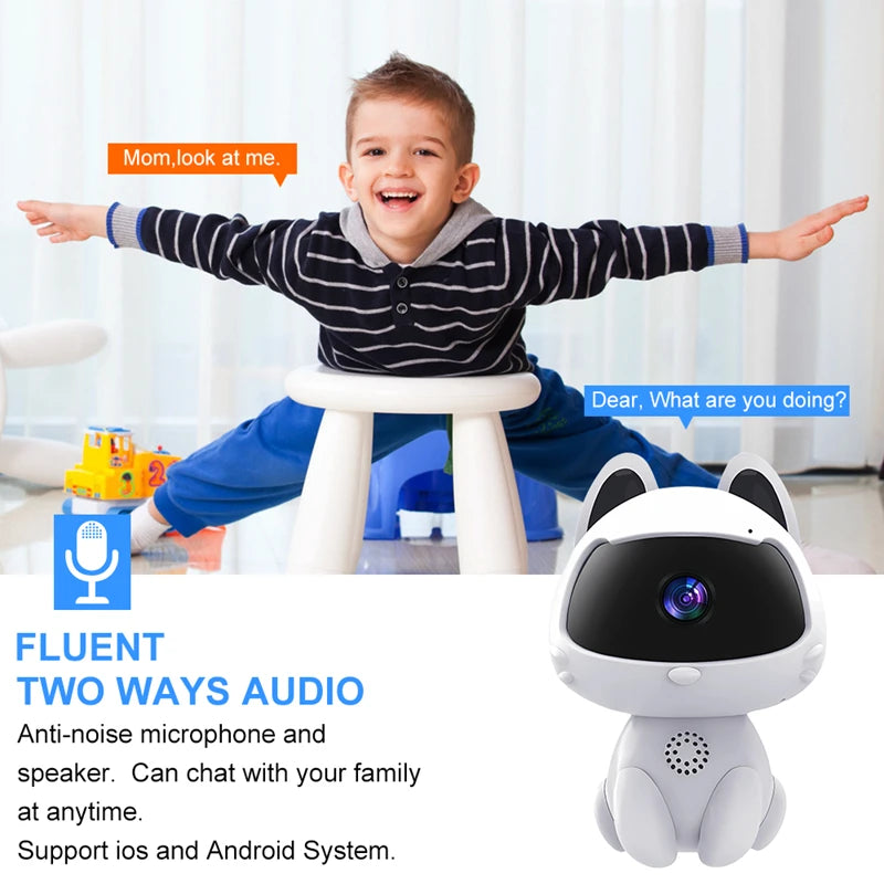 Automatic Tracking 360° Smart Home Security Camera