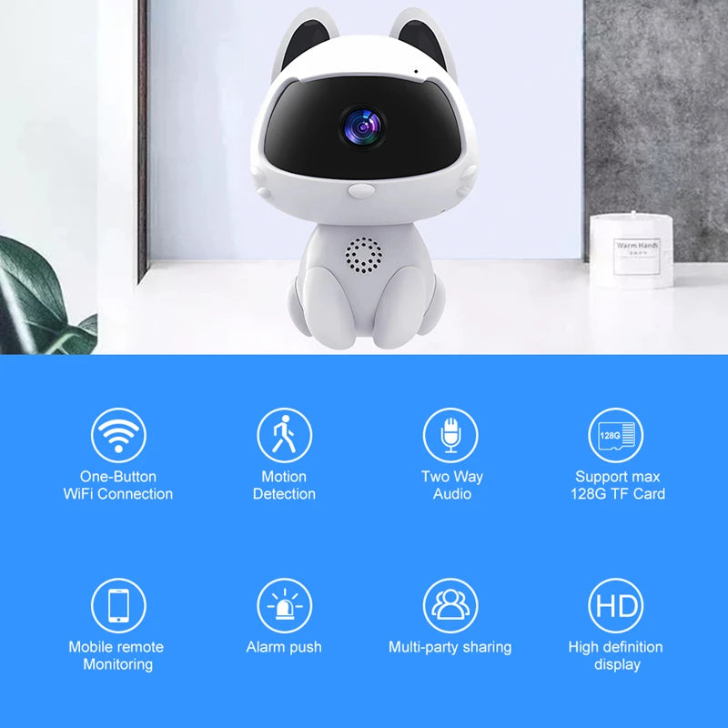 Automatic Tracking 360° Smart Home Security Camera
