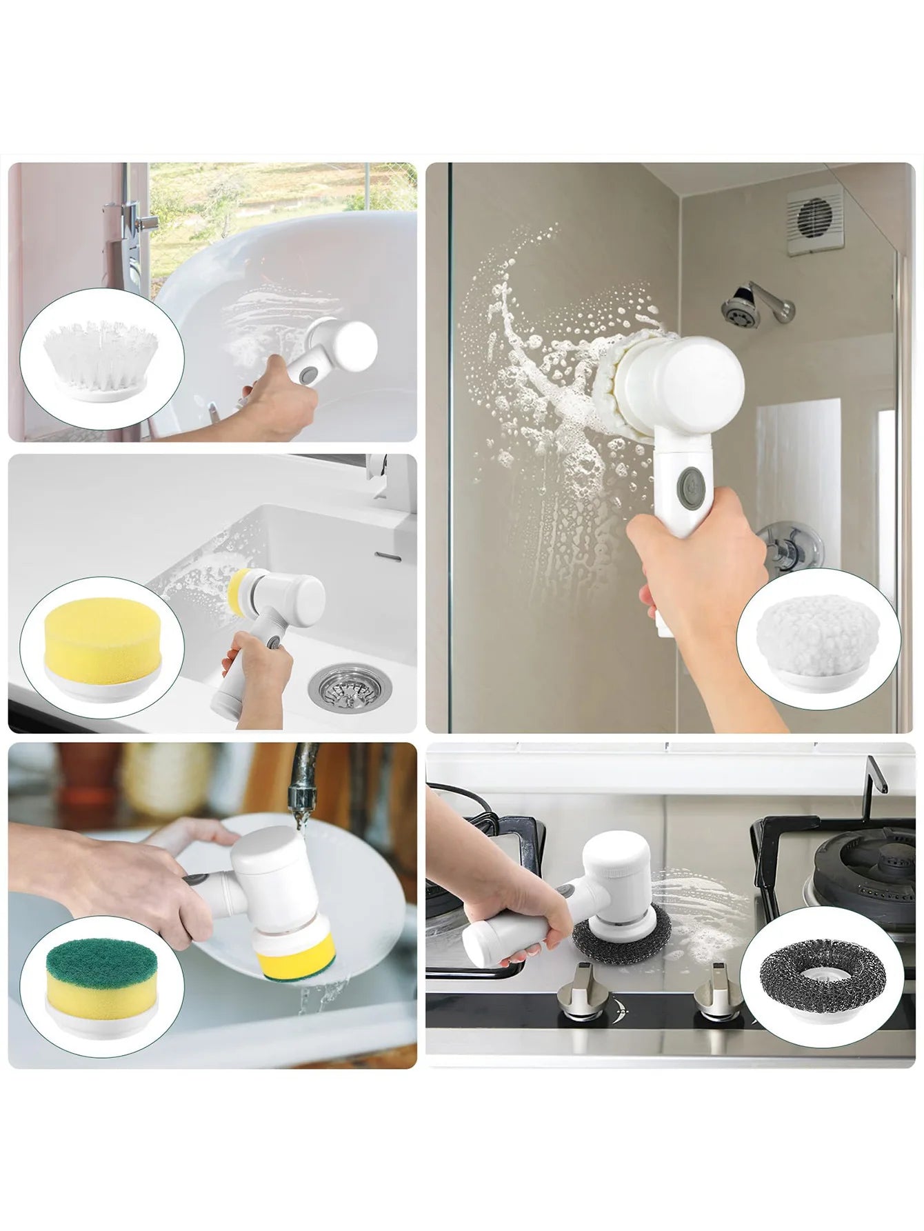 5-in-1 Powerful Electric Cleaning Brush