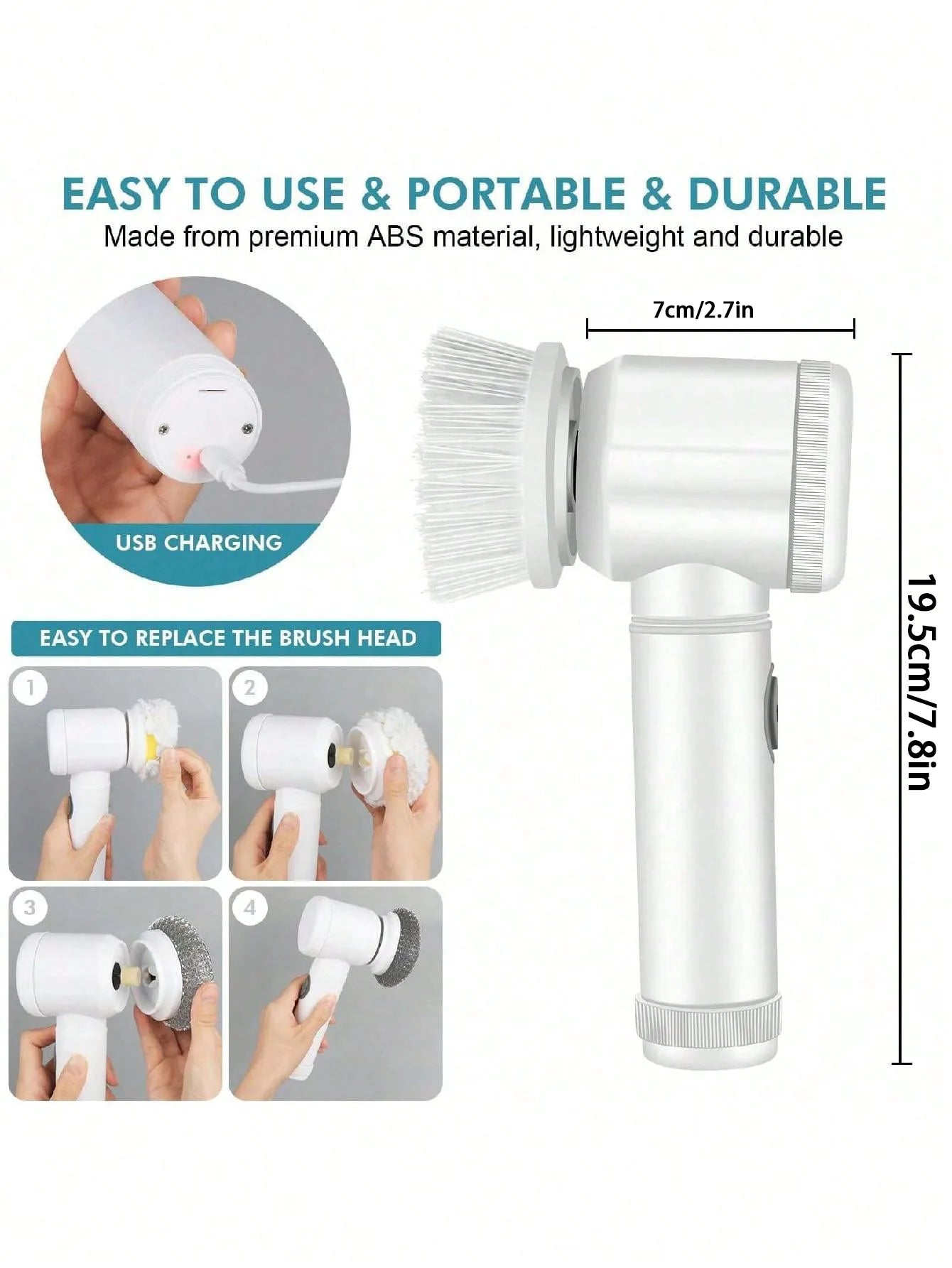 5-in-1 Powerful Electric Cleaning Brush