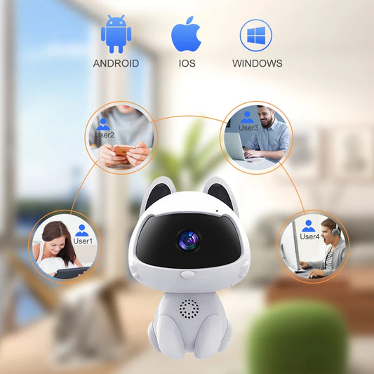Automatic Tracking 360° Smart Home Security Camera
